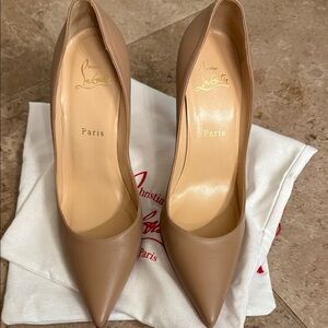 Christian Louboutin Nude Heels with Red Sole